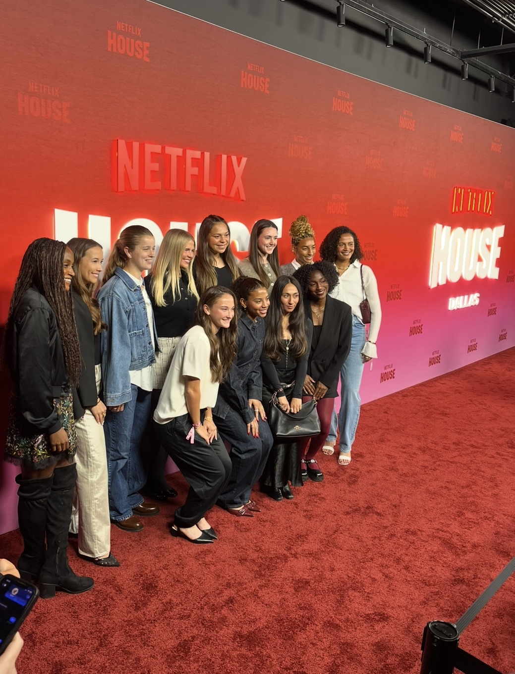 Dallas Trinity FC's Starting Lineup Pose on the Red Carpet - 2